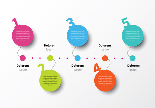 Infographic Layout with Balloon Element 1