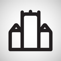 Accomodation icon, vector.