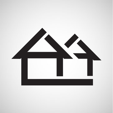 Accomodation icon, vector.