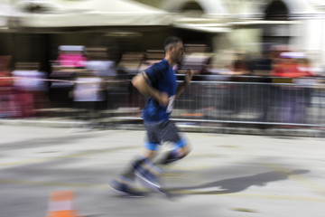 Fototapeta na wymiar Marathon runner