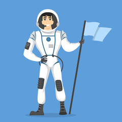 Isolated man astronaut © inspiring.team