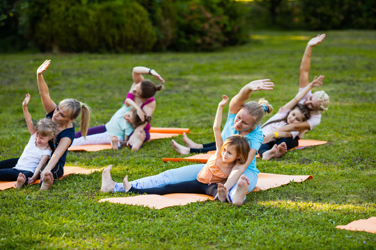 Yoga with children - Powered by Adobe
