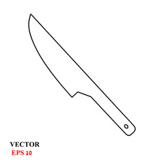 kitchen knife. vector icon