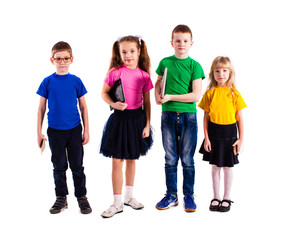 Obraz premium The children with gadgets 