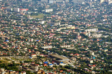 aerial city view
