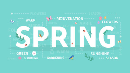 Spring concept illustration.