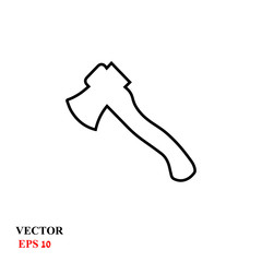 icon of an axe. vector illustration