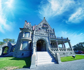 Craigdarroch Castle exterior in Victoria, Vancouver Island