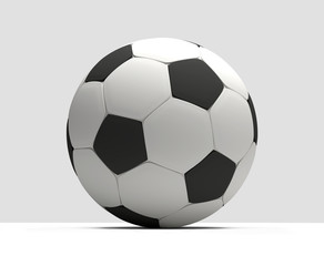 soccer football ball 3d rendering isolated