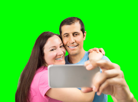 selfie of a happy couple