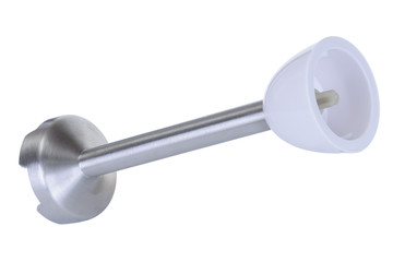White accessory foot for hand blender on the white background