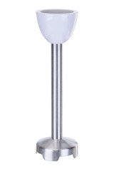 White accessory foot for hand blender on the white background