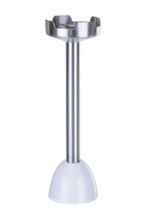 White accessory foot for hand blender on the white background
