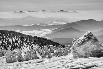 Pilsko widok na Tatry