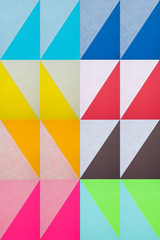 farbenfrohe geometrische Formen - Grafik Design
Pop Art - Papier Collage