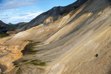 Volcanic mountains of Landmannalaugar in Fjallabak Nature Reserve. Iceland