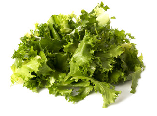 Sliced fresh green salad