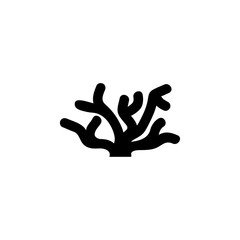 Seaweed. Algae vector icon. Simple flat symbol on white background