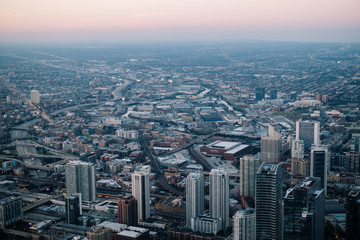 Fototapeta na wymiar Chicago from above