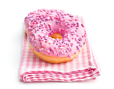 Pink sweet donut.