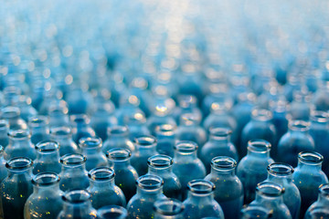Obraz premium Plant for the production of bottles, glass plant