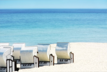 Fototapeta premium Strandkörbe auf Rügen