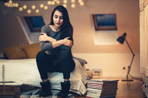 Girlfriend With Mood Swings On Her Period Menstrual Cycle