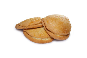 Layout for menu. Homemade bun stuffed with cottage cheese. Bakery product stuffed with cottage cheese.