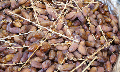 dried dates for sale in the ethnic food store
