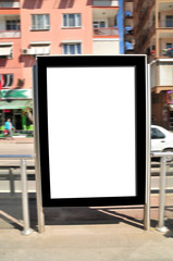 Blank billboard ready for use
