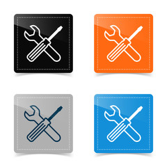 Web design of service tools icon