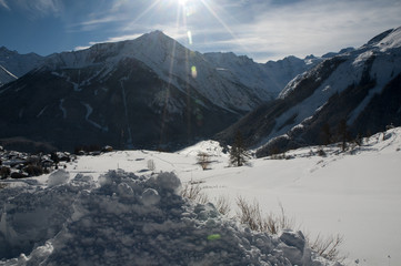 Winter in mountain