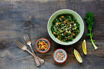 Kale and quinoa salad