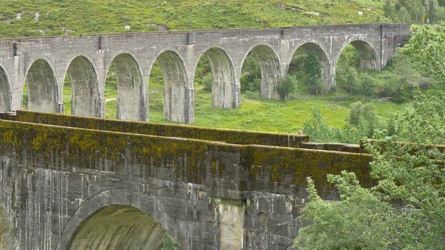 The parapets of a viaduct