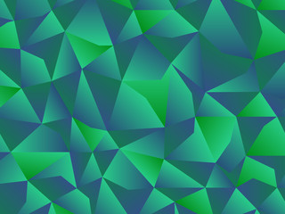 Fototapeta na wymiar abstract green low polygon