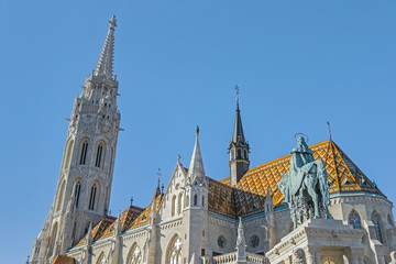 Fototapeta premium Exterior of Matthias Church in Budapest