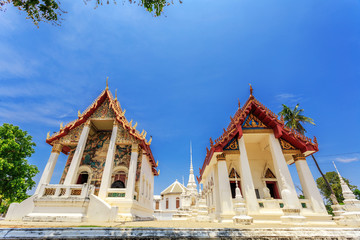 historical place, Wat Ubosatharam. The temple houses many artifacts such as wall murals...