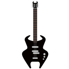 Naklejka premium Isolated electric guitar icon. Musical instrument