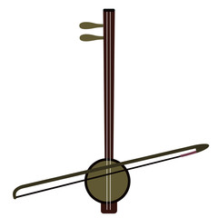 Isolated rebab icon. Musical instrument