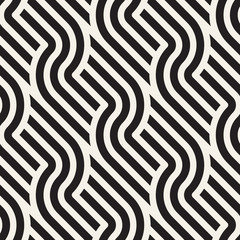 Vector seamless pattern. Modern stylish abstract texture. Repeating geometric tiles..