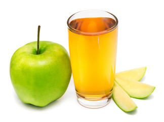 Apple juice and apple slices