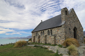 Fototapeta premium Church by the lake