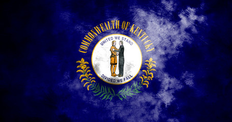 Kentucky state grunge flag, United States of America