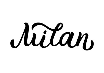Milan hand lettering
