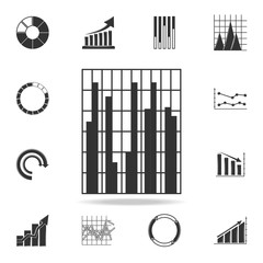 Colomn chart Icon. Detailed set of Trend diagram and chart icons. Premium quality graphic design. One of the collection icons for websites, web design, mobile app