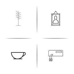 Home Appliances And Equipment simple linear icon set.Simple outline icons