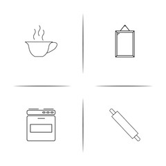 Home Appliances And Equipment simple linear icon set.Simple outline icons