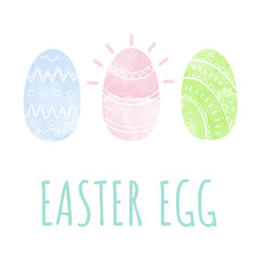 Happy easter. Vector illustration. Easter eggs