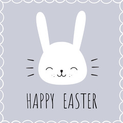 Happy easter. Vector illustration. Easter Bunny