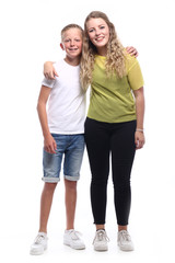 Obraz premium Happy brother and sister